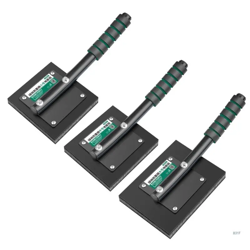 Gumowa klapa do ubijania płytek Narzędzie do ubijania podłóg Ergonomiczny uchwyt do równego układania nawierzchni