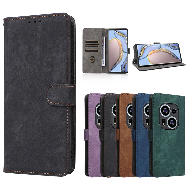 For Tecno Phantom X2 Case Wallet Anti-theft Brush Magnetic Flip Leather Case For Tecno Phantom X2 Pro PhantomX2 Phone Case