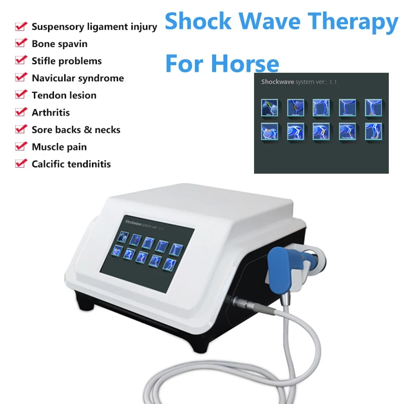 Hot Sale Veterinary Focal ShockWaves ED Physical Therapy Machine ShockWave Massage for Pain Relief Tens Massage Device for Horse