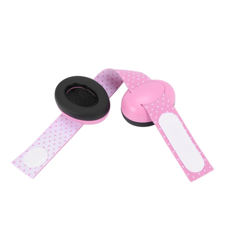 1 Pair Baby Anti-Noise Earmuffs Elastic Strap Ear Protection Baby Earmuffs Soundproof Hearing Headphone Ear Protector