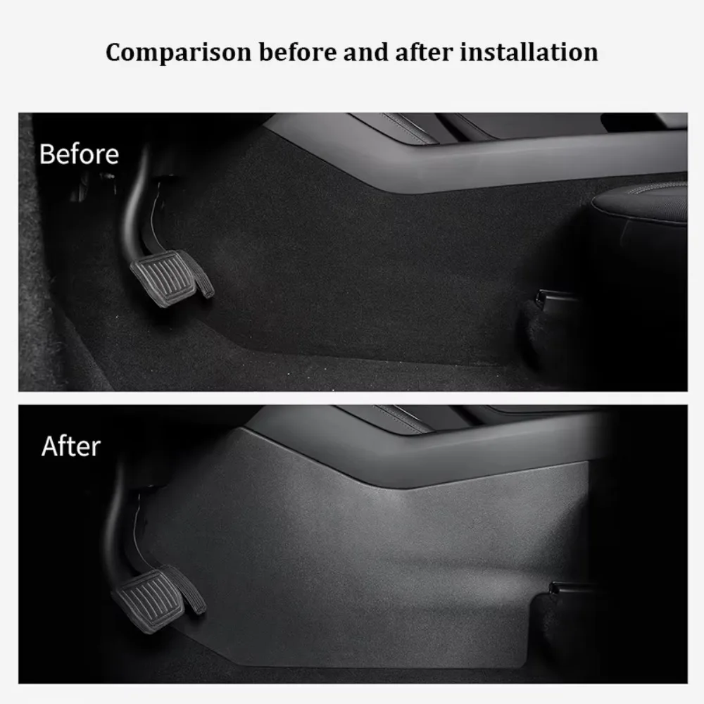 TPE Center Console Side Anti‑Kick Pad Rear Air Outlet Panel Anti‑Dirty Protector Mats For Tesla Model YL Model Y Juniper 2026