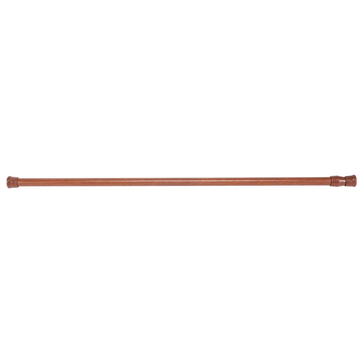 Buy Now Extendable Telescopic Spring Loaded Net Voile Tension Curtain Rail Pole Rods,55-90Cm,Wood color