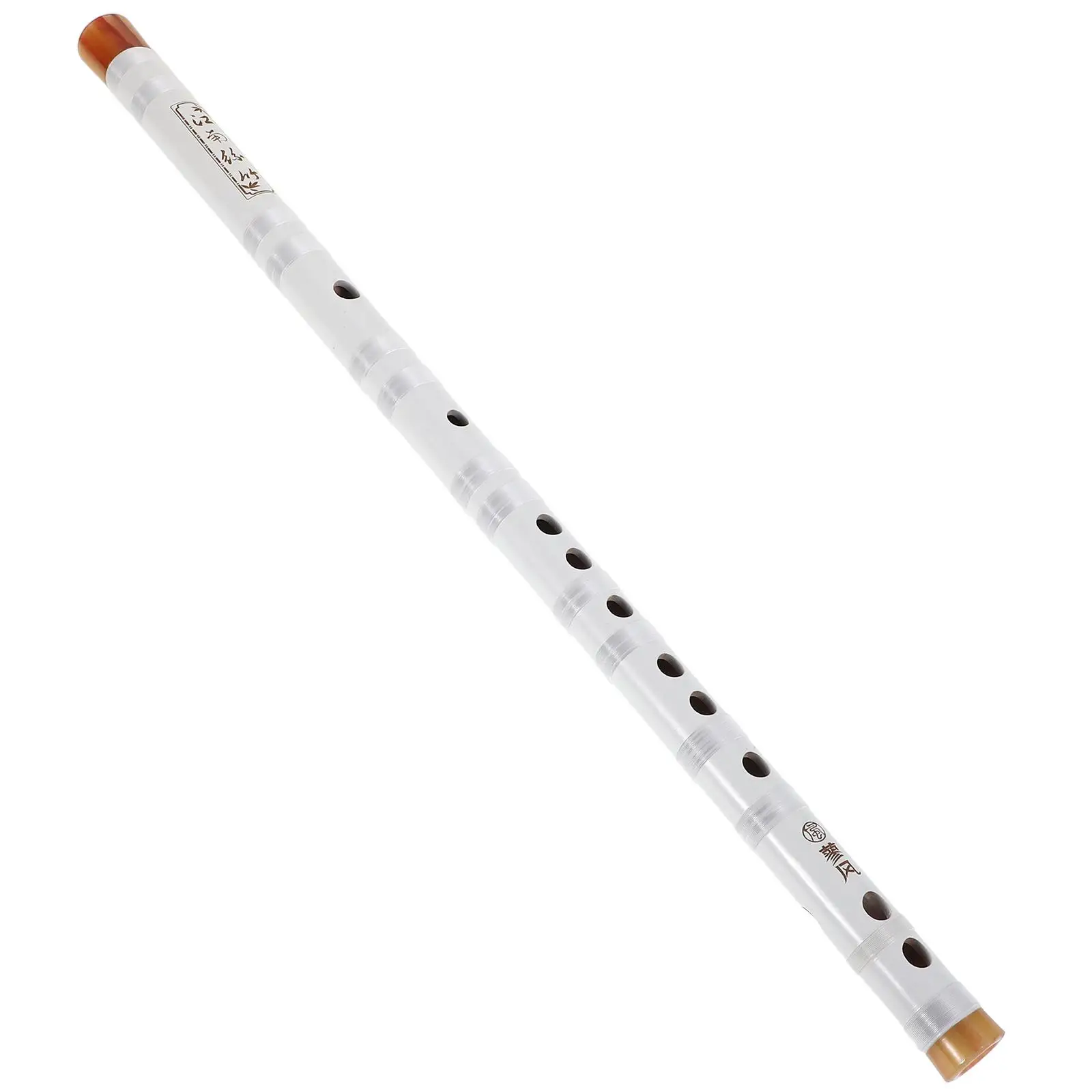 Bamboo Flute Dizi White Student Beginner Instrument Traditional Chinese Woodwind Six Hole Flute Kids Adult