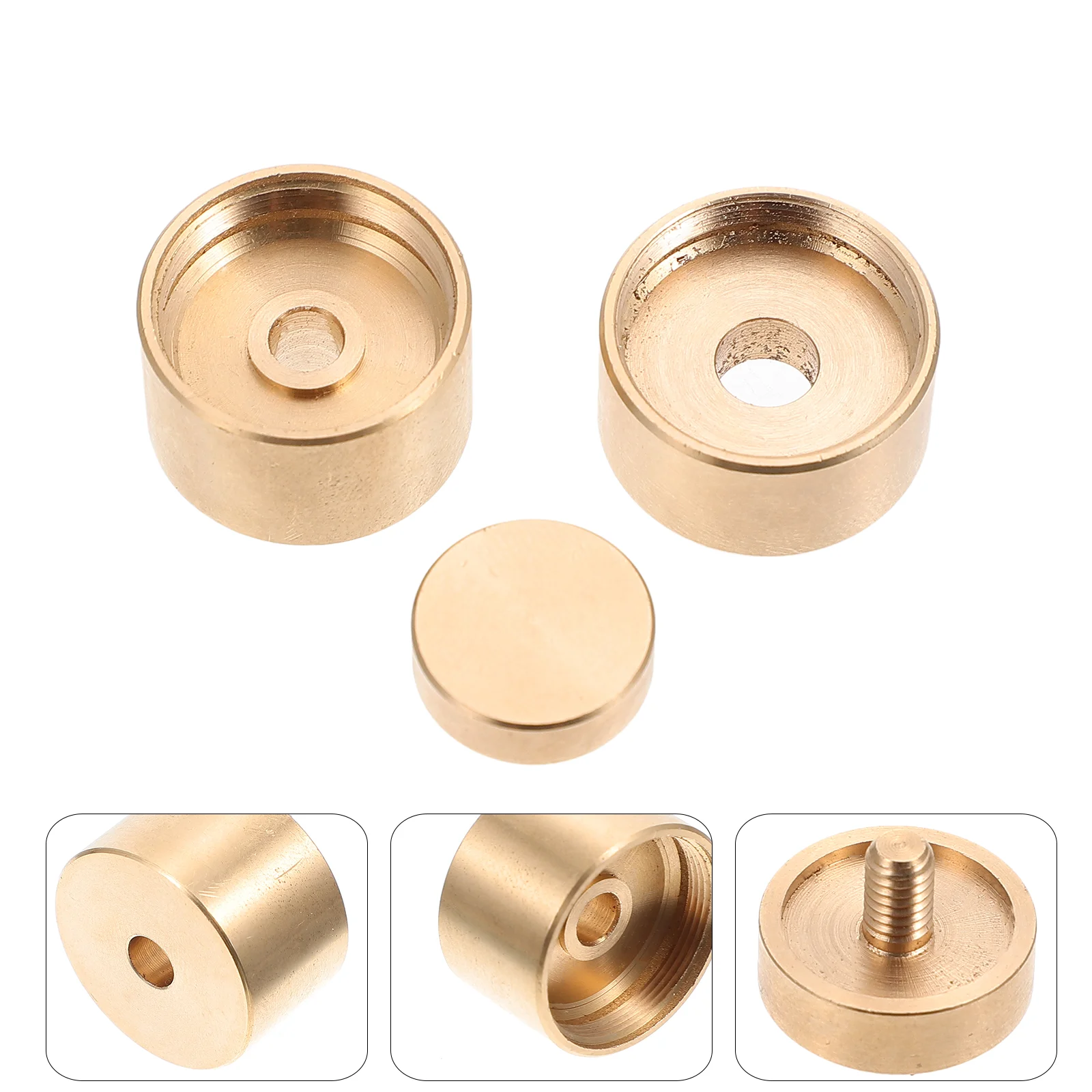 Small Upper and Lower Cover Musical Instrument Accessory Copper Trumpet Button Finger Buttons Press Buckle Tool