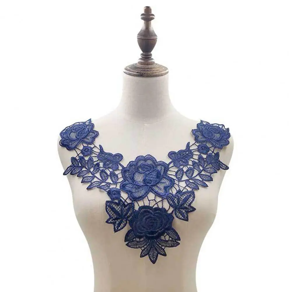 Hollow Lace Neckline Women Fashion Accessories Elegant Embroidered Lace Collar for Women Diy Sewing Supplies Wedding Dress