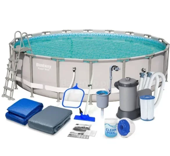 

z power steel pool frame family swimming pool 5.49m x 1.32m (18' x 52")