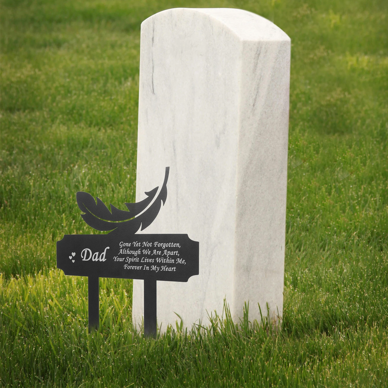 

Memorials Commemorative Plaque Dad Cemetery Cross Stake Fathers Day Grave Decorations