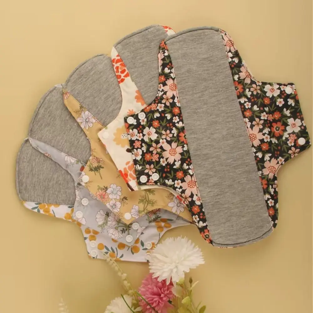 Graphene Reusable Sanitary Pads Fast Absorbent Leak Proof Menstrual Cloth Pads Soft Anti-Slip Washable Sanitary Napkins Night