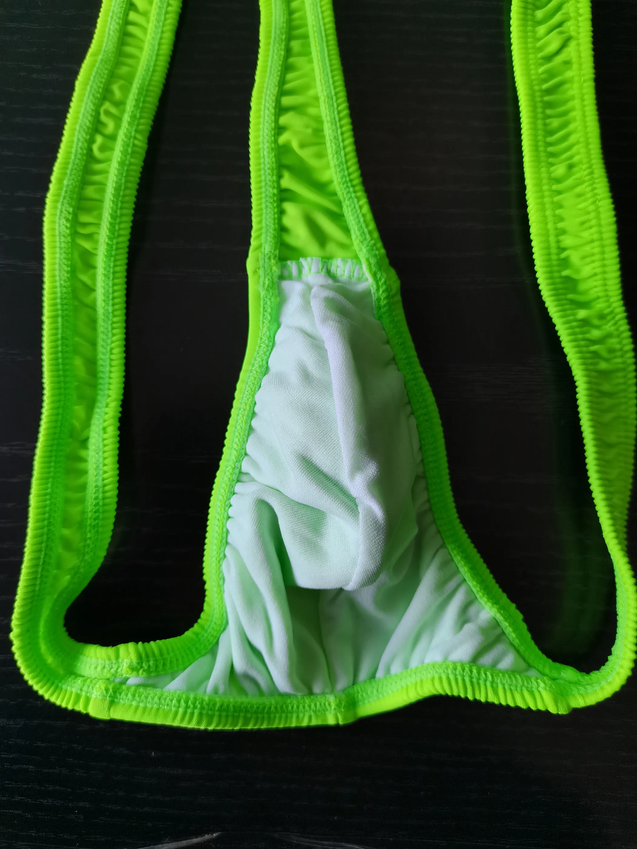 Green Borat Mankini Thong Lingerie Fancy Dress men panty ecoparty swim wear for man