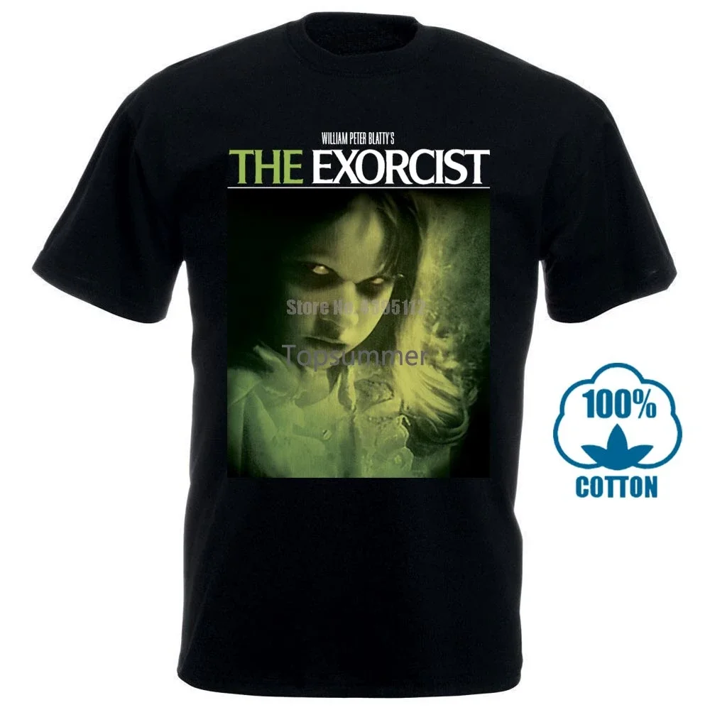 De Exorcist V6 W Friedkin Filmposter 1973 T-Shirt Zwart Alle Maten S 5xl