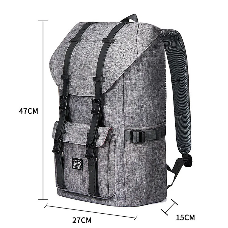Korean version of trendy sports backpack for female high school students with large capacity, outdoor business backpack for moun