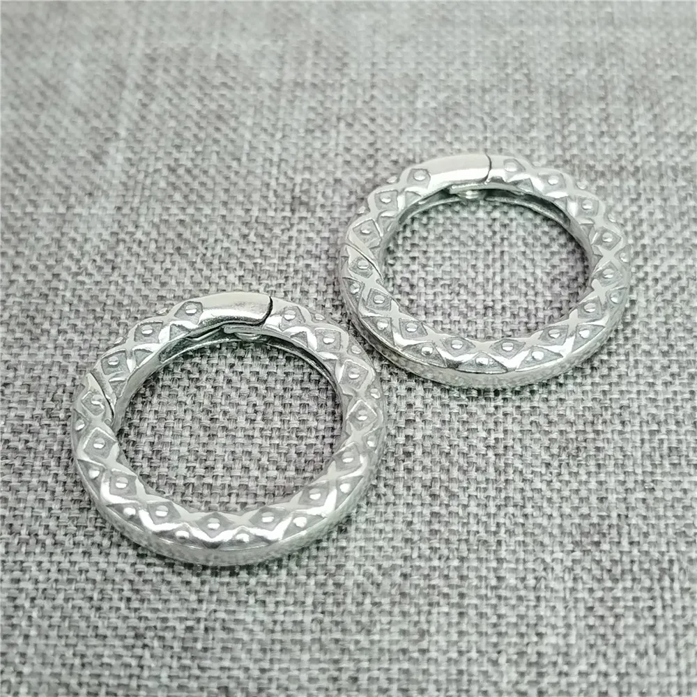 

Круглая застежка из стерлингового серебра 925 пробы с солнечным глазом, пружинная застежка 16,5 мм для ожерелья