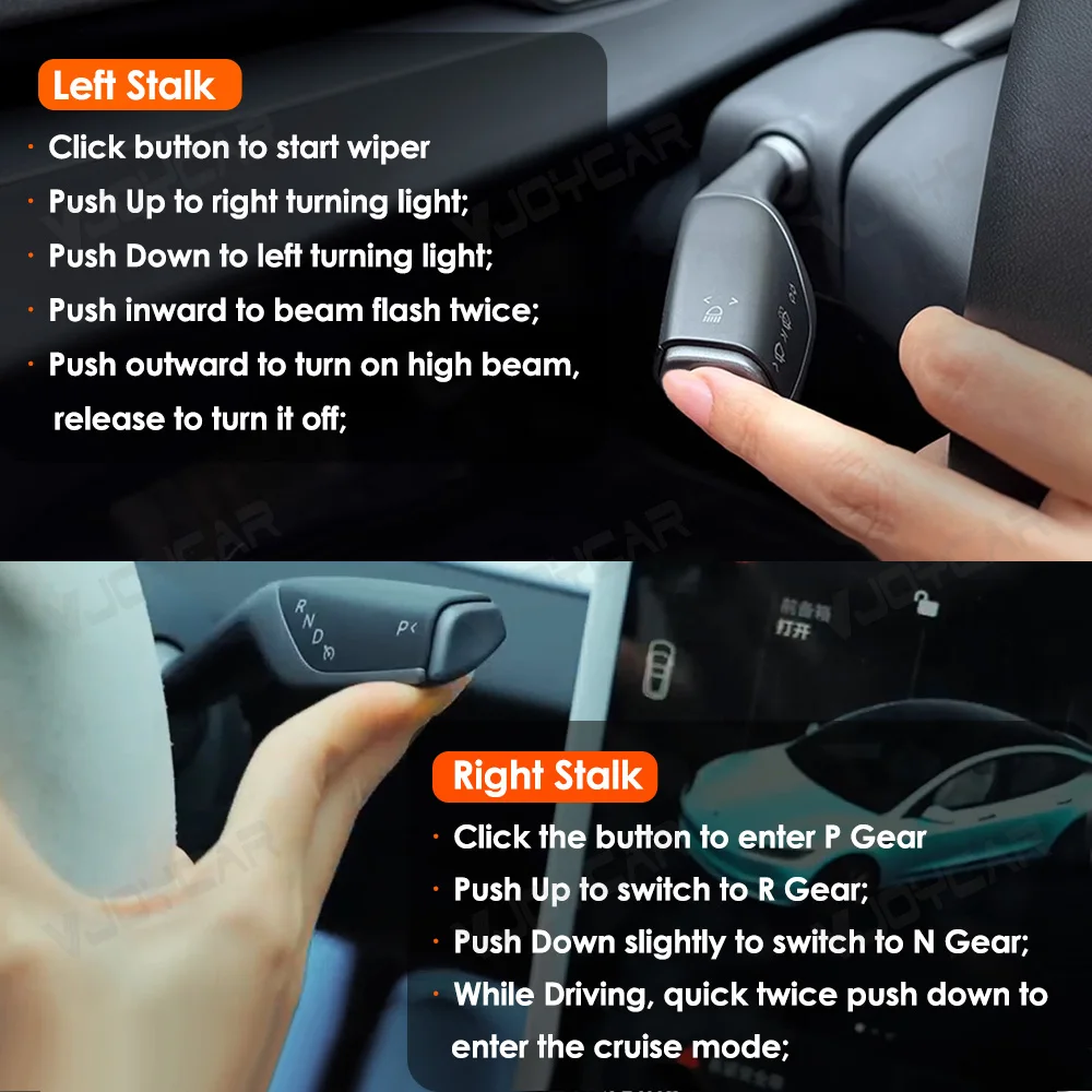 สําหรับ Tesla รุ่น S X เปิดก้านเกียร์ Shifter Lever สําหรับรุ่น 3 Highland Physical Shift คว้าชุดเปลี่ยนที่จอดรถตัวบ่งชี้ Handle