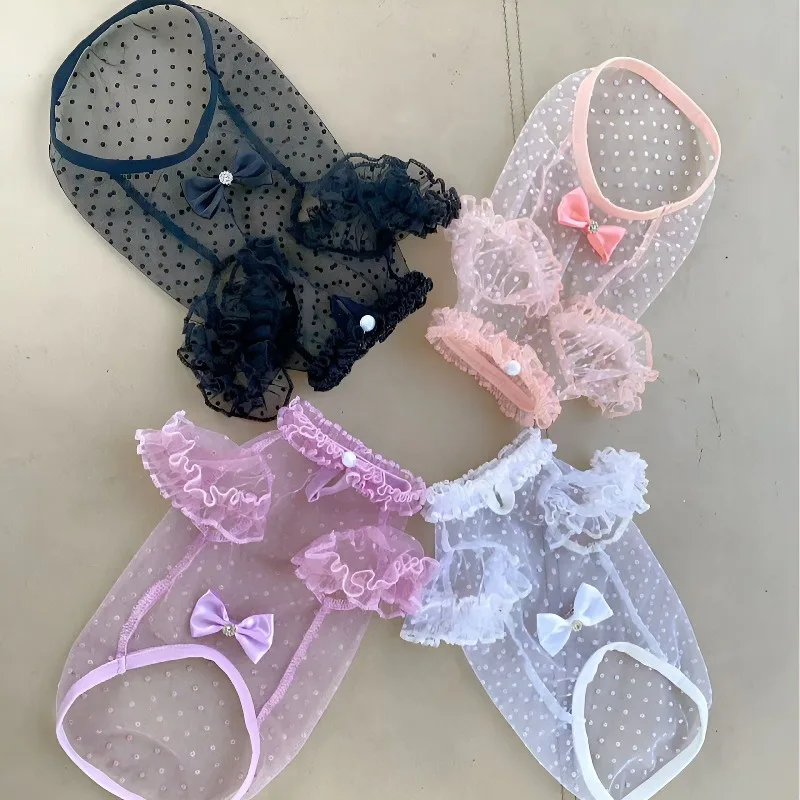 Chaleco vestido encaje refrescante para perros pequeños y gatos - imagen 3