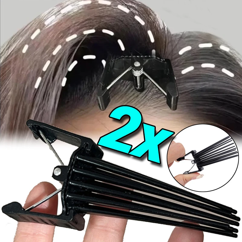 

Fashion Fluffy Hairpin Curling Bangs Instant Hair Roots Curling Fixed Shape Styling Volumizing Hair Clips Korean Unisex Headwear
