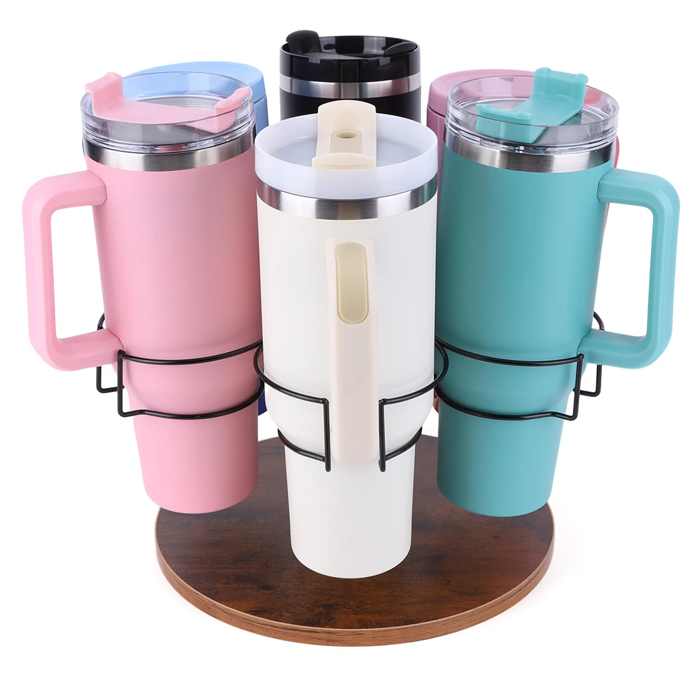 6 Slots Water Bottle Organizer Rotatable Cup Organizer Kitchen Cup Holder for Stanley 40oz Cup Accessories