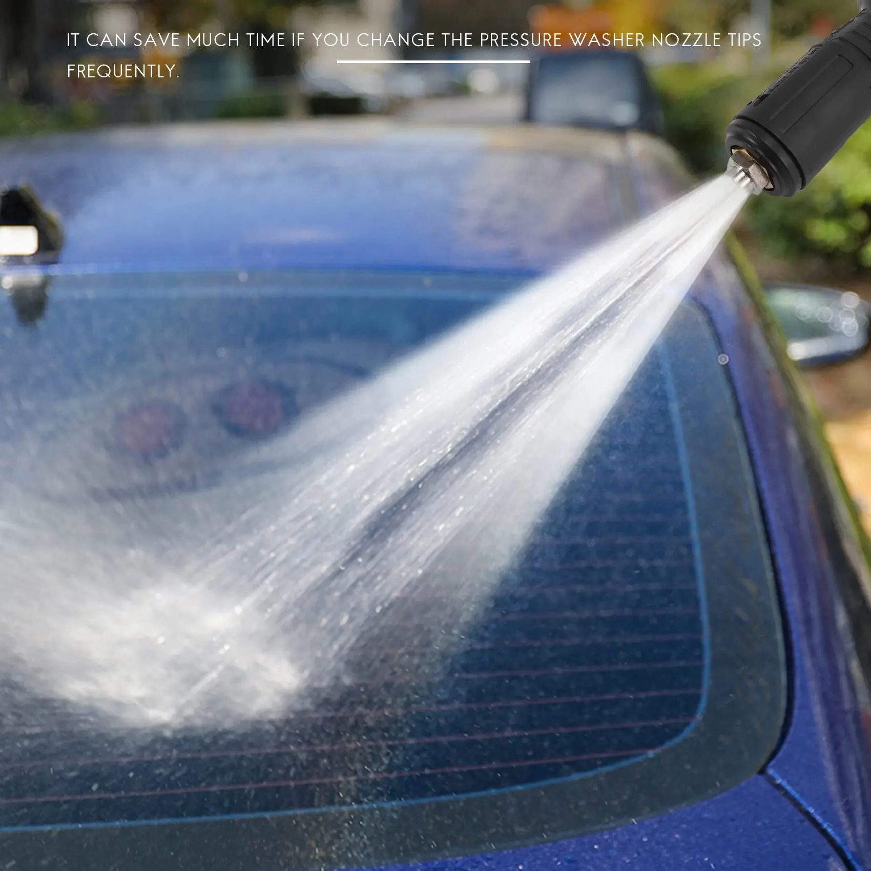 Auto Tool Adjustable High Pressure Washer Nozzle Tips,Variable Spray Pattern, 1/4inch Quick Connect Plug,3000 Psi Car Washing