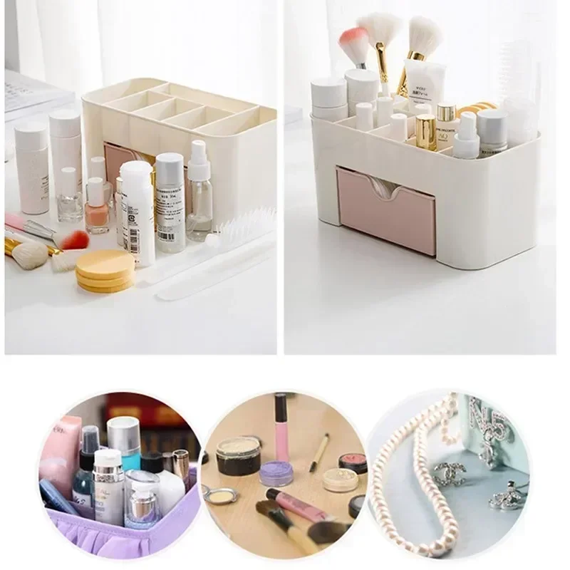 Nail Storage Box Container Cotton Swab Storage Box Accessories Cleaning Desktop Tools Multifunctional Jewelry Box Cosmetic Stor