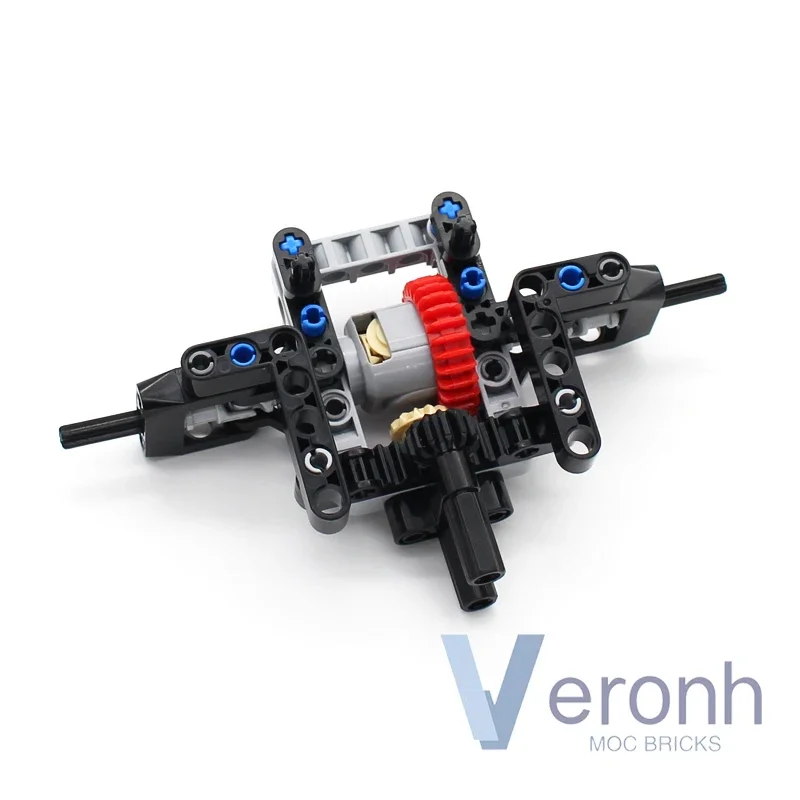 Kit de système de Suspension de direction avant et de différentiel de voiture 4WD Simple, blocs de construction MOC de haute technologie, briques d'assemblage, jouets pour enfants