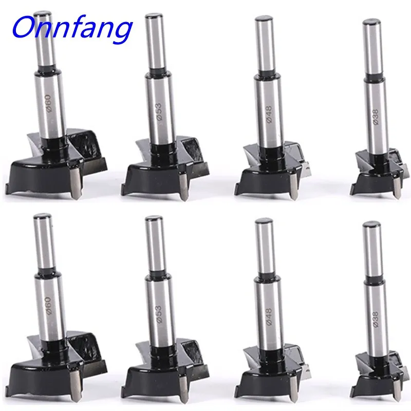 Onnfang Wood Drill Bit Self Centering Hole Saw Cutter Woodworking Tools Set 15mm to 50mm Optional Onnfang Drill Bits