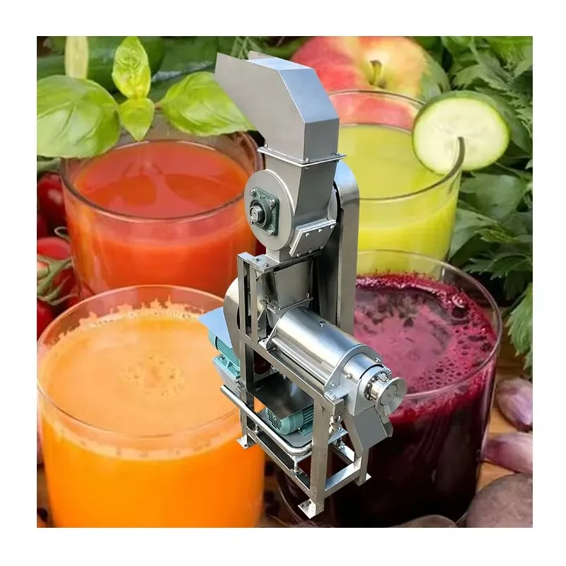 

Spiral Type Juicing Press Fruit Machinery Extractor Commercial Fruit Juice Making Machine