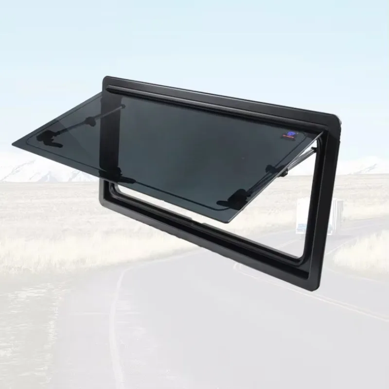Caravan RV Body Parts Black Plastic ASA Frame European RV Windows