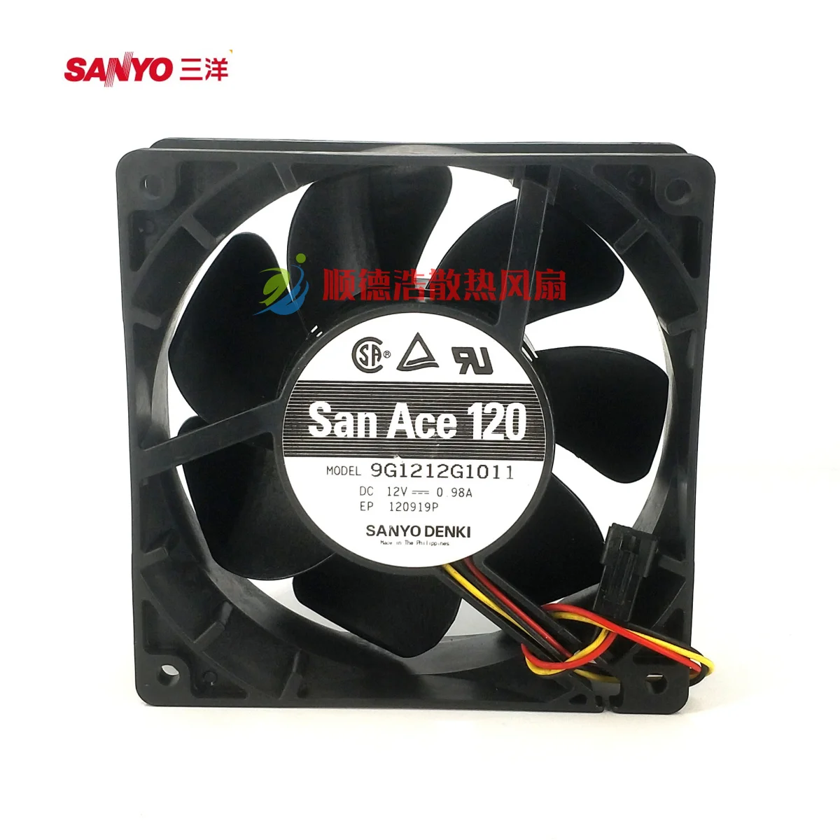 

Ltsf For SANYO DENKI 9G1212G1011 DC 12V 0.98A 120x120x38mm 3-Wire Server Cooling Fan 12cm