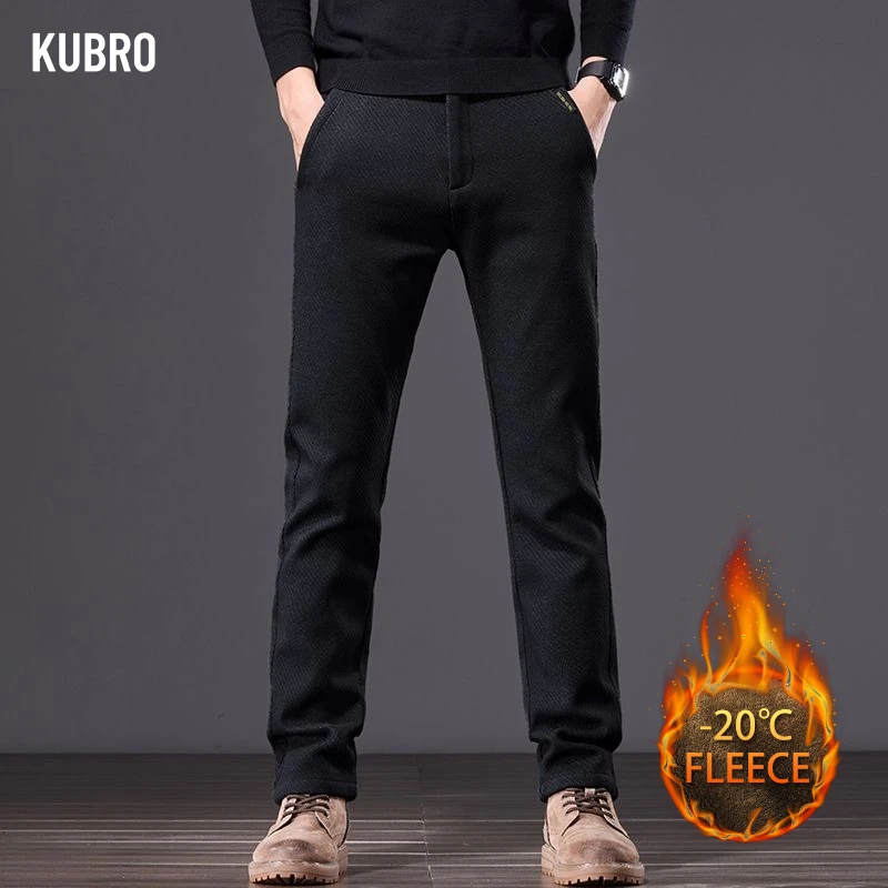 

Autumn Men's Cotton Pants Classic Straight Elastic Casual Solid Color Business Trousers Fashion Soft Comfortable Clothes Pants