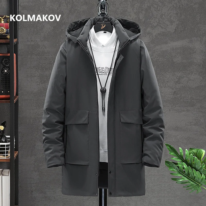 2024 Neuankömmling Winter jacke Männer Mode lässig verdicken warme Mäntel Herren Kapuzen mantel männliche Parkas voller Größe M-7XL 8xl