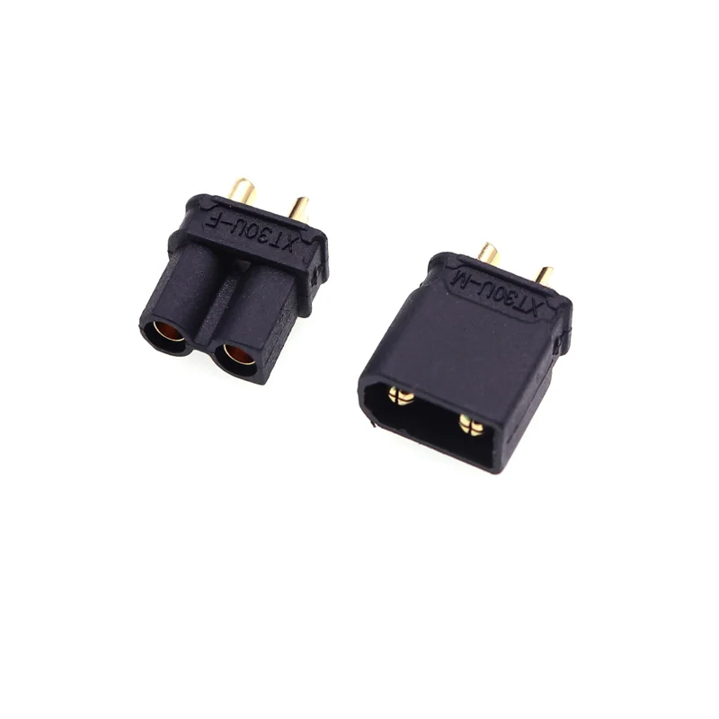 XT30U Black Male Female Bullet Connector Plug the Upgrade XT30 For RC FPV Lipo Battery RC Quadcopter XT30U-M XT30U-F