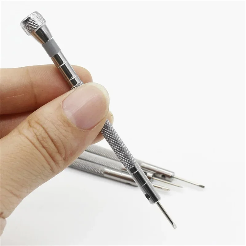 0.8-1.6mm Small Steel Screwdriver for Watch Glasses Repairing Portable Hand Tools Band Removal with Mini Link Pins Watchmaker