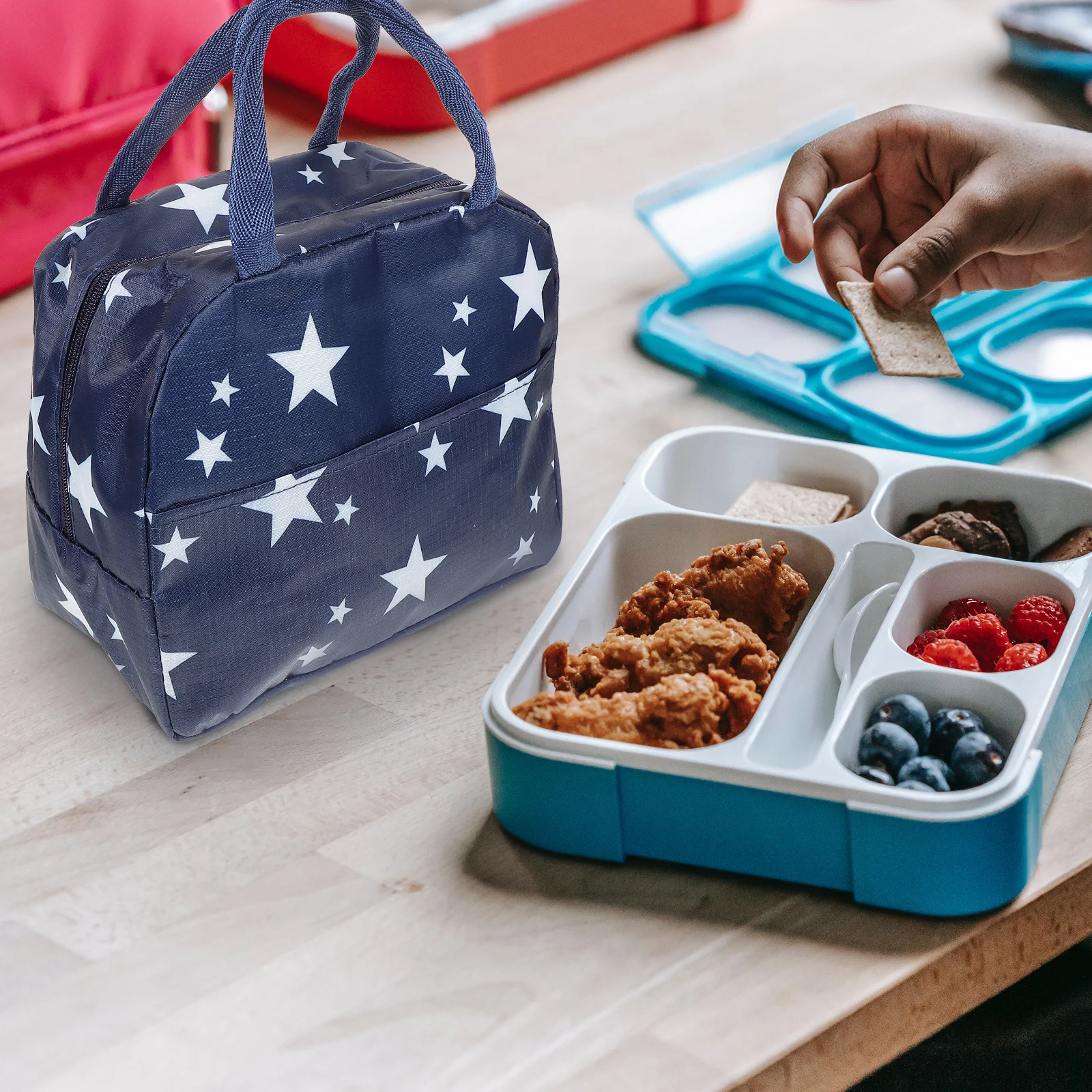 

Insulated Lunch Bag Portable Tote Thermal Food Carrier For Work Picnic Travel Outdoor Lightweight Heat Preservation