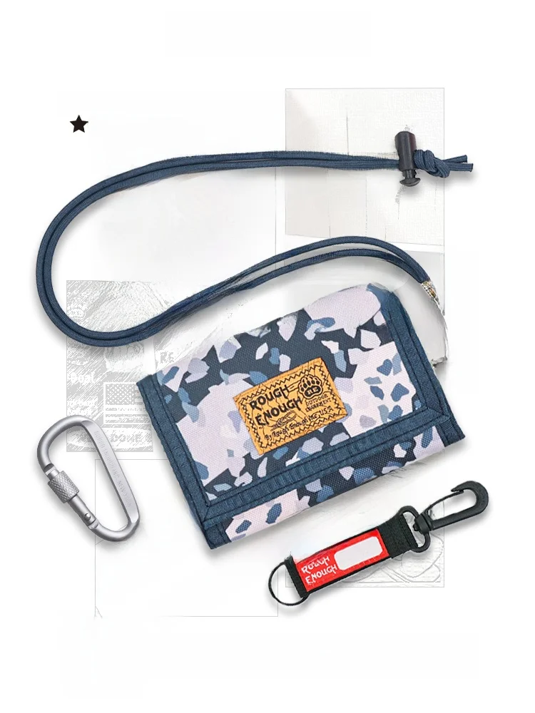 rgh-canvas-wallet-waterproof-camouflage-outdoor-women's-coin-purse-multi-card-slot-small-silver-bag-nylon-short-wallet