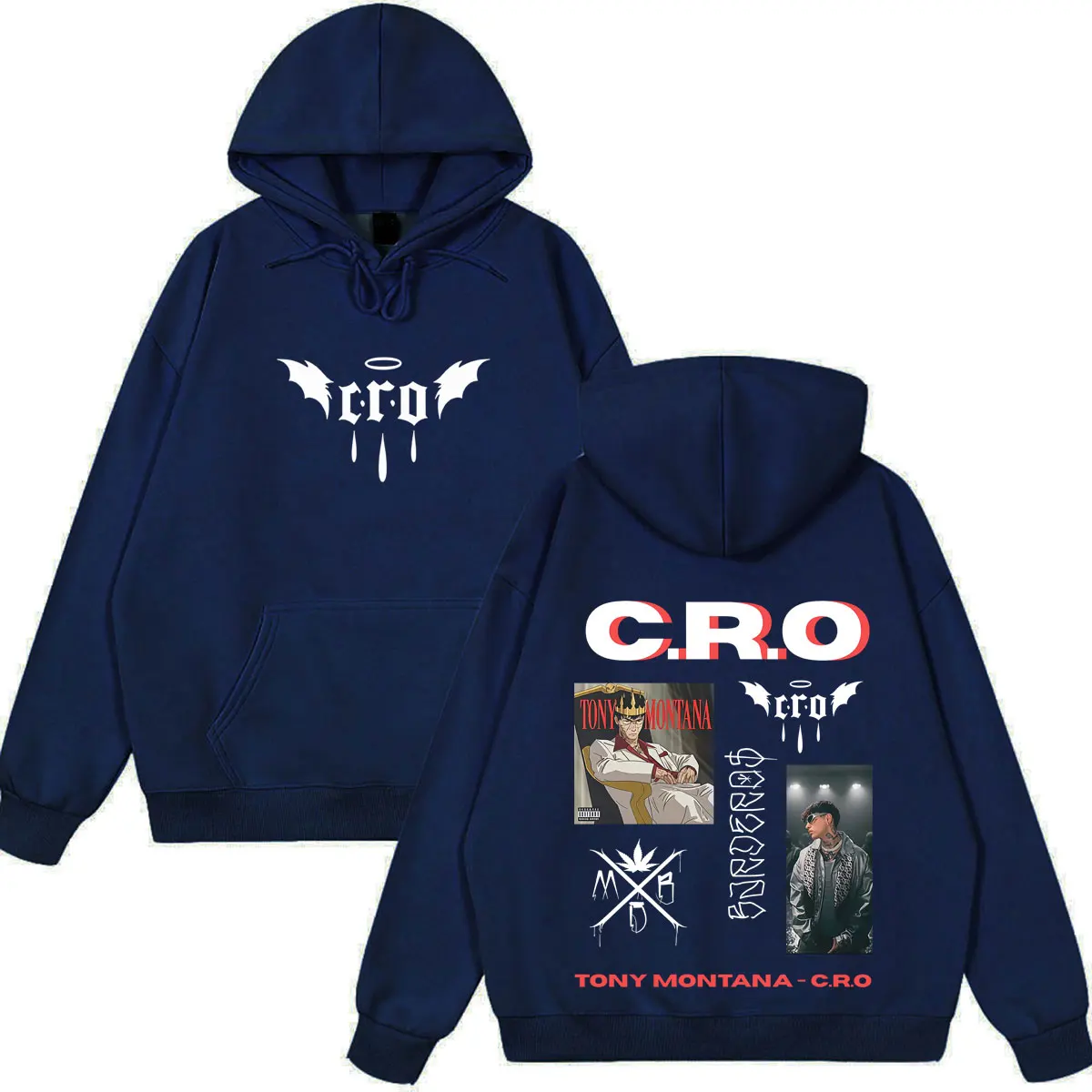Толстовка с графическим принтом Rapper C.R.O Tour модный пуловер для мужчин и женщин свободный крой длинные рукава повседневная одежда высокого качества свитшоты