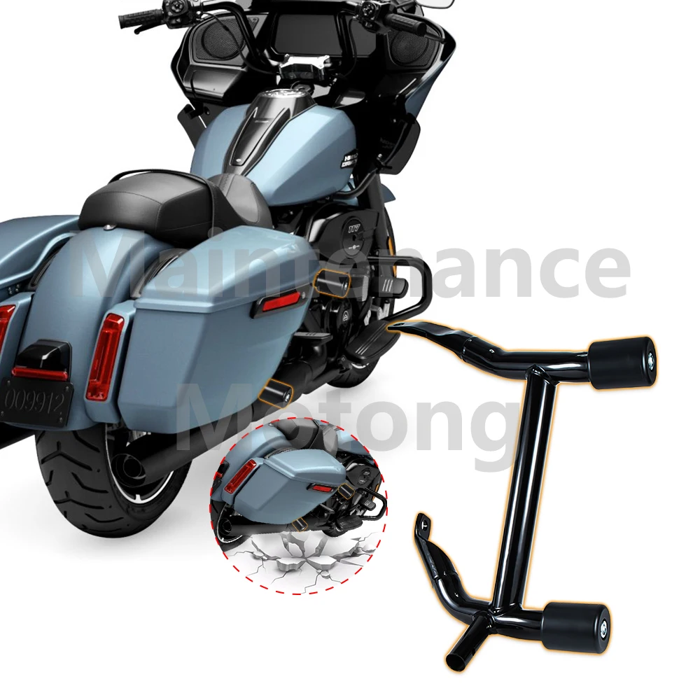 Motorcycle Saddlebag Guard Rails Bag Guards For Harley Road Glides Street Glides Road Glides FLHT FLHX 2014-2025