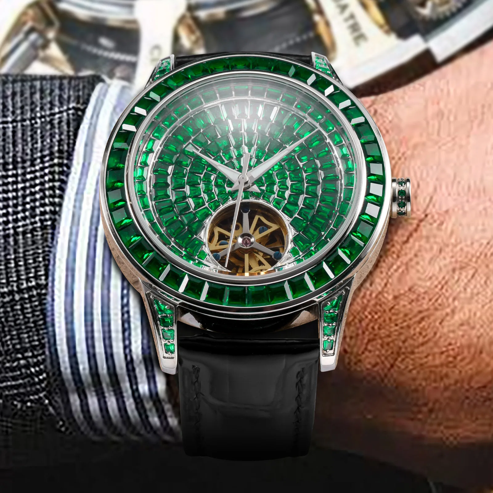 PINDU Brand Design New 43MM Me - Luxury Watch With Rubber Strap review and price