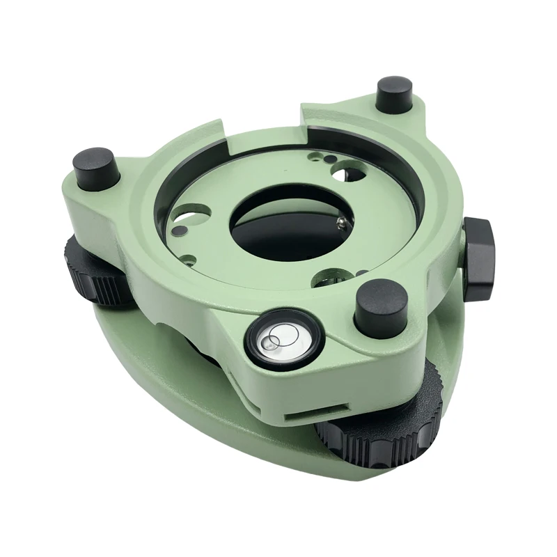 NEW THREE-JAW GREEN TRIBRACH WITHOUT OPTICAL PLUMMET 5/8”BASE SCREW FOR SWISS TOTAL STATION THREE-JAW