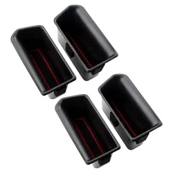 Car Interior Door Handle Storage Barrel for Volkswagen VW Atlas Teramont 2017 - 2022 ABS Front Back Storage Box Accessories