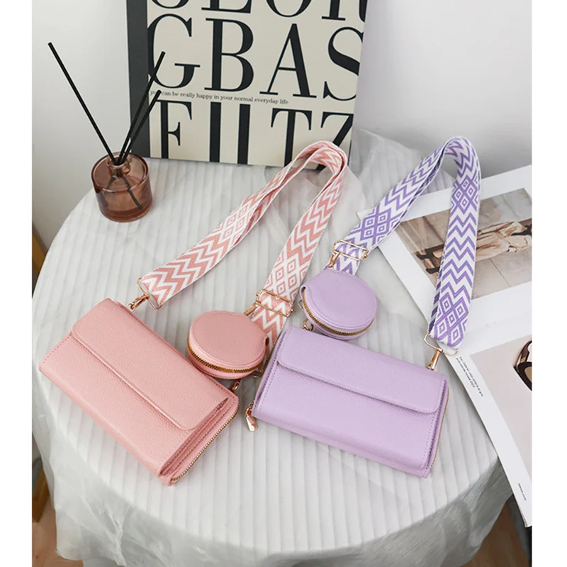 Neue Modische Multifunktionale Mutter-Kind-Tasche Damen Horizontale Minimalistische Strukturierte Handy-Umhängetasche