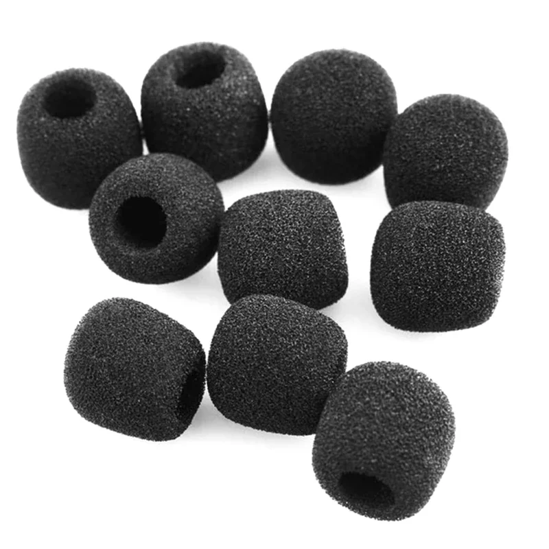 10pcs Headset Replacement Cover Gooseneck Sponge Foam Microphone Windscreen Protector view 2