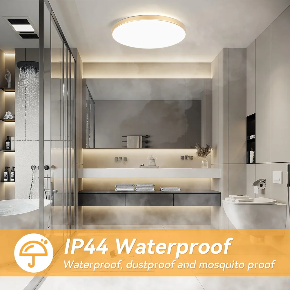 

Ультратонкий светодиодный потолочный светильник, водонепроницаемый, для ванной комнаты, гостиной, дома, современные декоративные светильники, светодиодные люстры, потолочная лампа