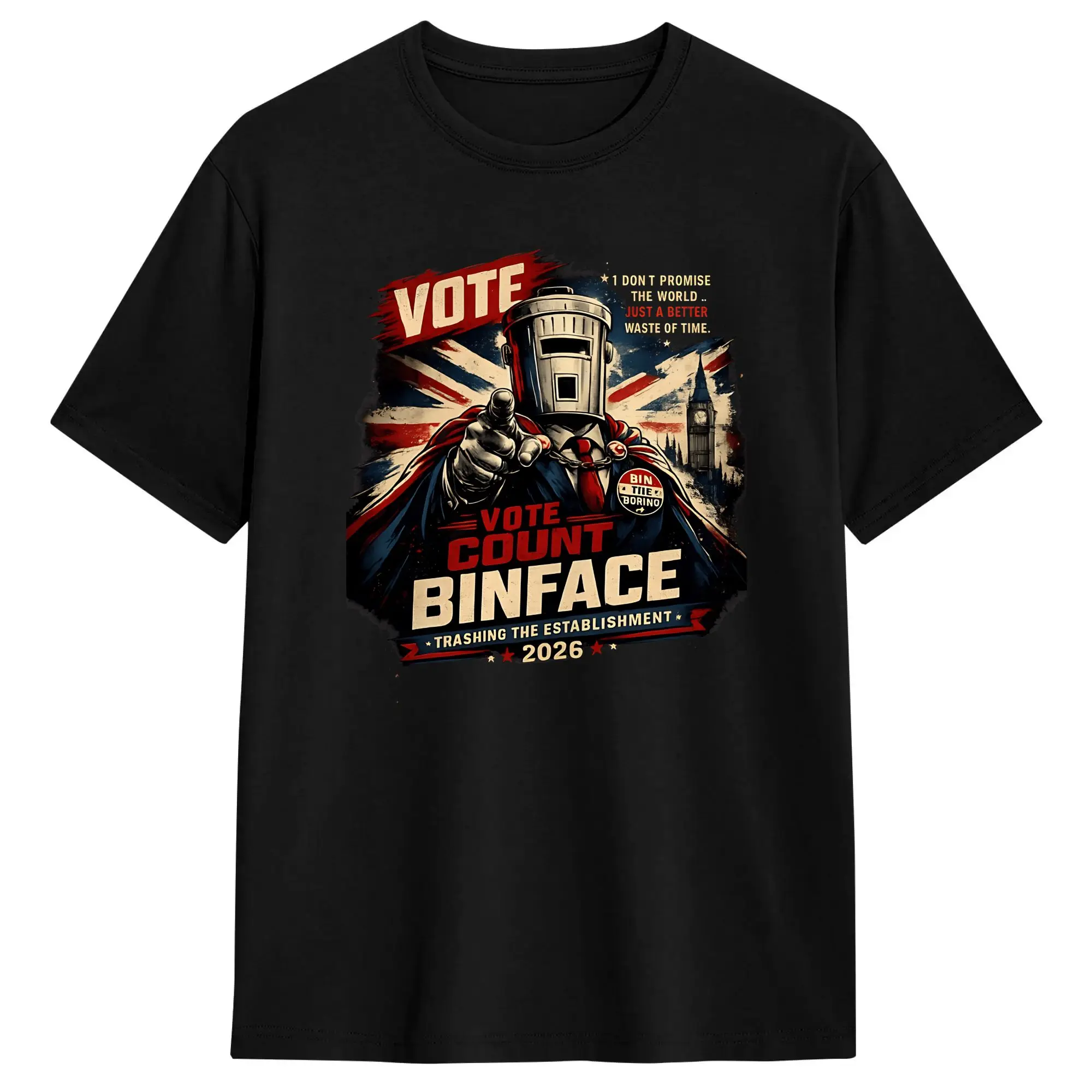 Men Count Binface T Shirts  Cotton Clothing Funny Short Sleeve Round Collar Tee Shirt Plus Size T-Shirt