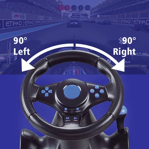 DATA FROG Racing عجلة القيادة وحدة تحكم الاهتزاز الألعاب Simracing دواسة السيارة لنينتندو سويتش بلاي ستيشن 4 بلاي ستيشن 4 جهاز إكس بوكس ون للكمبيوتر الشخصي أفضل 6 مبيعات عجلة قيادة Xbox S Series - رقم 5