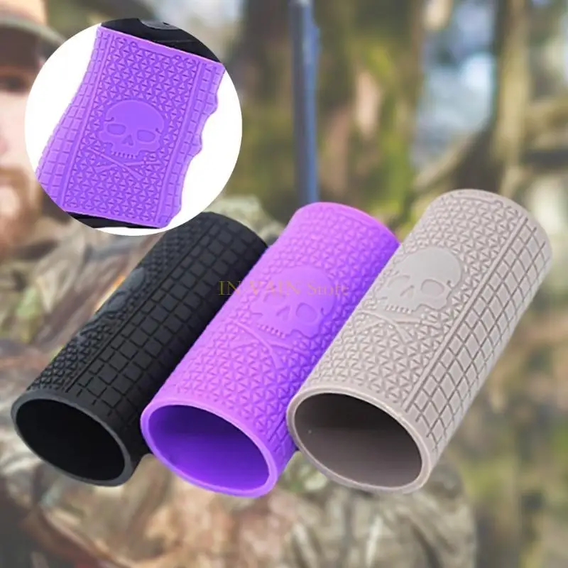 Coldre de arma de mão capa antiderrapante universal táticamente capa de borracha aperto de mão luva manga arma capa de borracha aperto