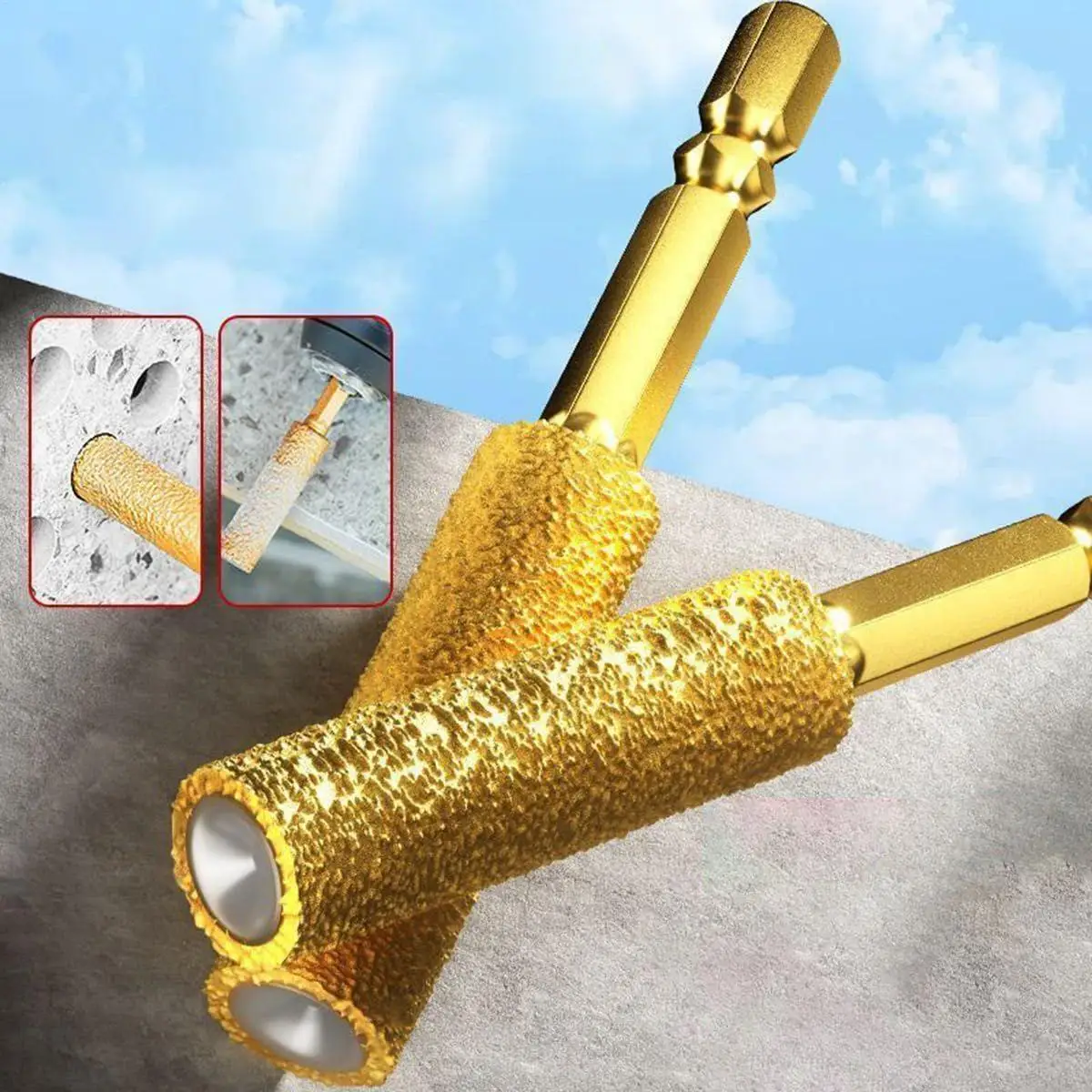 ดอกสว่านคาร์ไบด์ 7 ชิ้น ด้ามหกเหลี่ยม อุปกรณ์เสริมเครื่องมือไฟฟ้า ชุดดอกสว่านโลหะ สำหรับงานขัด เจาะ ตัด และขัดเงาโลหะ