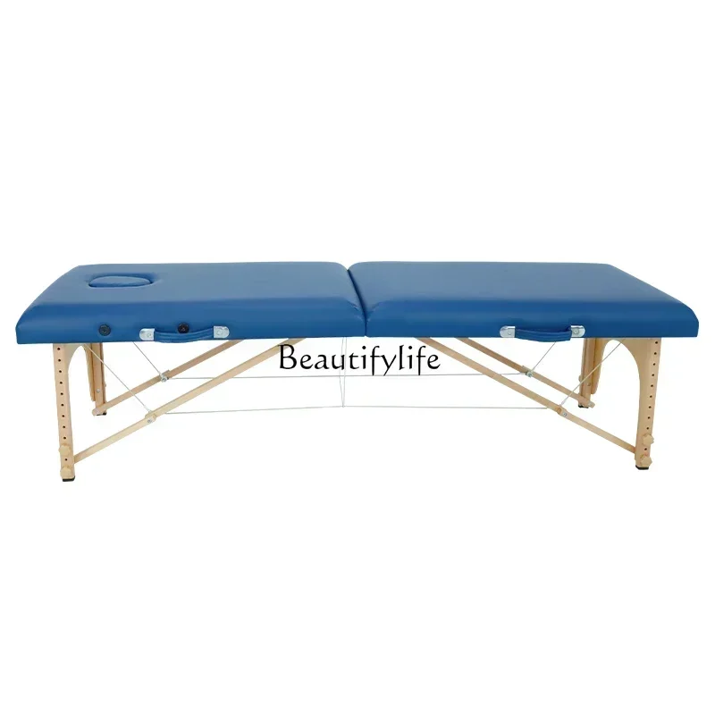 

Portable Folding Massage Bed Solid Wood Physiotherapy Bed