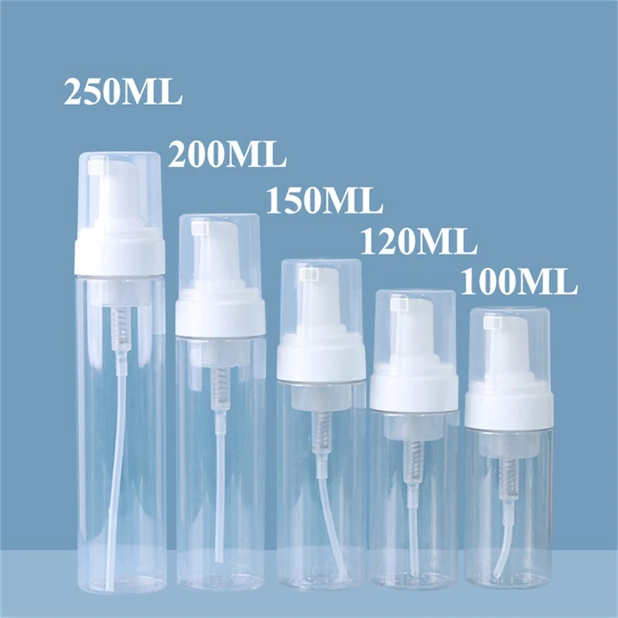 Tattoo Clear Foam Pump Bottle Refillable Empty Foam Dispenser with White Pump for Hand Wash Face Wash & Tattoo Cleanser Use