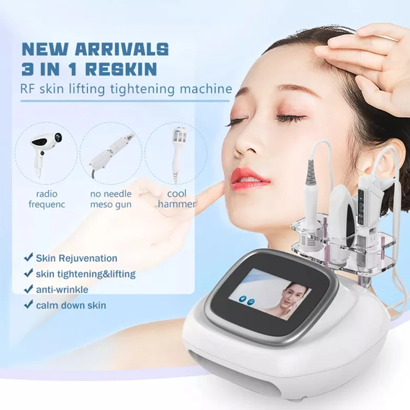 

Cold Hammer Facial Face RF Equipment High Pressure Water Spray For Face Lift Double Chin Remove Skin Care Machine
