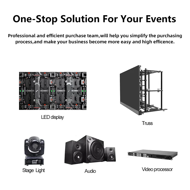LED Display Stage Screen P3.91 Indoor Video Wall Screen for Exhibition Stage Panel with Package Video Processor Screen Display