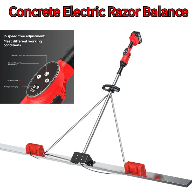 Electric Scraper Widening and Thickening Manual Ground Leveler 21V 60W Electric Concrete Polisher level Floor Vibration Ruler